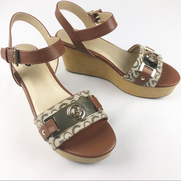 g by guess danna platform wedge sandals